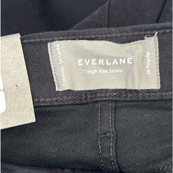 NEW EVERLANE The Way-High Skinny Jean in Black Size 28 - Picture 8 of 9